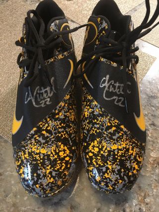 Andrew Mccutchen Signed Pirates Shoes.