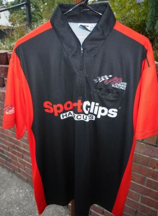 Denny Hamlin Sport Clips Haircuts/joe Gibbs Racing Race Day Pit Crew Shirt - Large