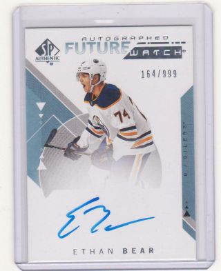 Ethan Bear Rc Ud Sp Authentic 2018 - 19 Future Watch Auto /999