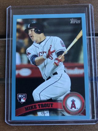 2011 Topps Mike Trout Rookie Walmart Blue Card Looks Flawless Psa 10?