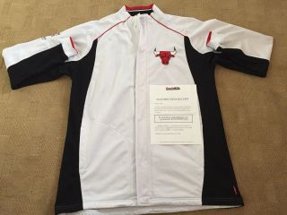 Kirk Hinrich Chicago Bulls Autographed Game Worn 2004 - 05 Warm Up Jacket