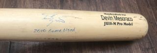 Devin Mesoraco Game 2010 Uncracked Bat Autograph Signed Reds Mets