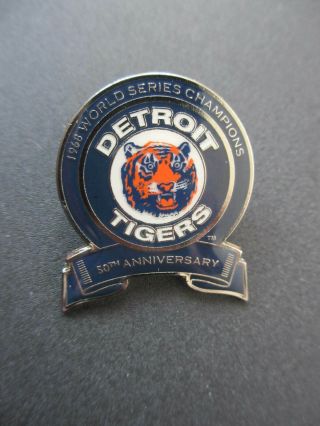 1968 Detroit Tigers World Champions 50th Anniversary Lapel Pin Sga
