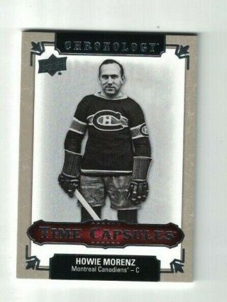 Howie Morenz 2018 - 19 Upper Deck Chronology Time Capsules Rip Card Canadiens