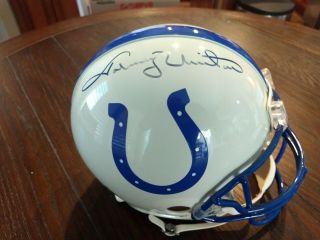 Johnny Unitas Signed Authentic Proline Helmet