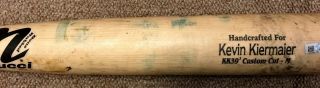 Kevin Kiermaier Mlb Holo Game Bat 2017 Tampa Bay Rays Pounded