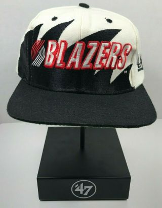 Portland Trail Blazers Logo Athletic Sharktooth Snapback Hat Cap Chr Dudley Auto