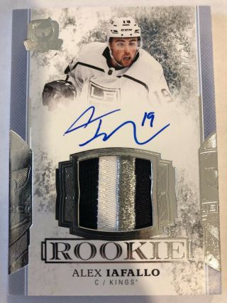 2017 - 18 Upper Deck The Cup Alex Iafallo Rookie Patch Auto 3clrs Logo Patch