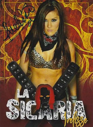 Ivelisse Signed Trading Card Lucha Underground Pro Wrestling Sicaria Autograph