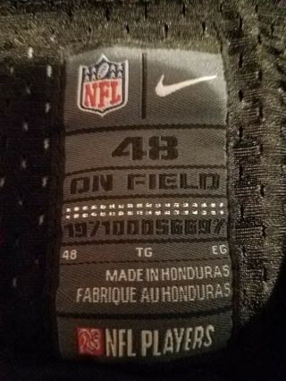 Oakland Raiders Derek Carr On Field Jersey Size 48 4