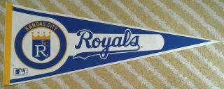 Kansas City Royals Full Size Mlb Baseball Pennant 1980s
