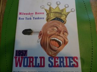 1957 World Series Official Milwaukee Braves Vs.  York Yankees Program