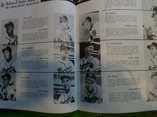 1957 World Series Official Milwaukee Braves vs.  York Yankees Program 4