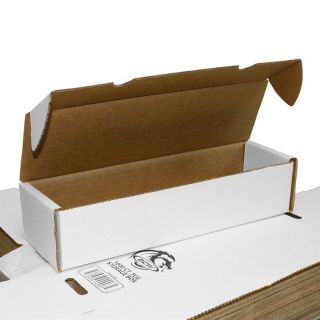 2x Bcw 1000 Count Ct Corrugated Cardboard Storage Boxes Gaming Cards Box