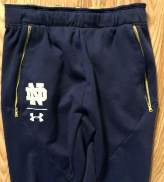NOTRE DAME FOOTBALL TEAM ISSUED UNDER ARMOUR PANTS LARGE 19 3
