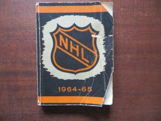 1964 - 65 Nhl Official Guide & Record Book Hockey