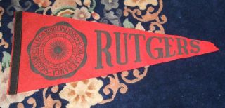 Vintage Felt Pennant Rutgers 24 " Long