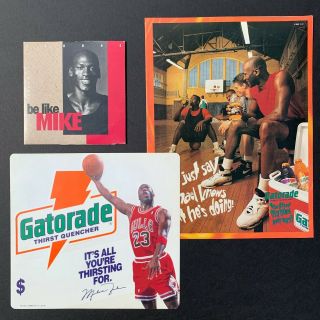 Michael Jordan Gatorade 1992 " Be Like Mike " Cd Door Sticker Decal Nike Supreme