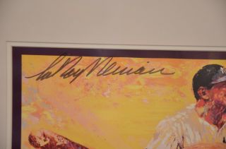 A Salute to Mickey Mantle Signed LeRoy Neiman Framed Poster,  Yankees SGA 2