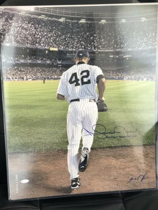 Mariano Rivera Signed Enter Sandman 16x20 Photo & Steiner Holo Signed By Artist