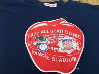 York Yankees Mitchell And Ness 1977 All - Star Game T - Shirt Xl Yankee Stadium