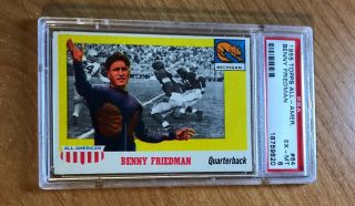 1955 Topps All - American 64 Benny Friedman Psa 6 Hof
