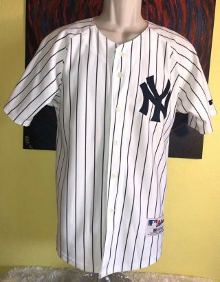 Youth Russell Athletic Mlb York Yankees Derek Jeter 2 Stitched Jersey 14/16