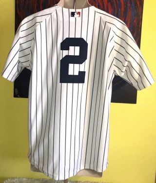 Youth Russell Athletic MLB York Yankees Derek Jeter 2 Stitched Jersey 14/16 5