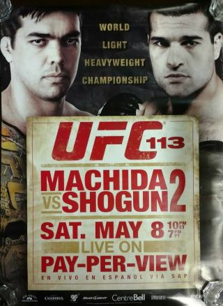 Ufc 113: Machida V Shogun 2,  Ufc 114: Rampage V Evans,  Double Sided Promo Poster