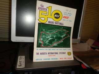 1963 Augusta 510 Nascar Grand National Race Program.  Rare