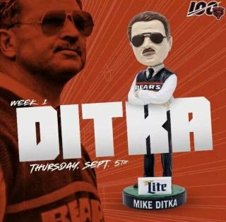 Mike Ditka Bobblehead Chicago Bears 100 Year Giveaway 9/5/19 Sga