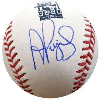 Albert Pujols Autographed Mlb Baseball Angels 3000 Hit Logo Beckett 135354