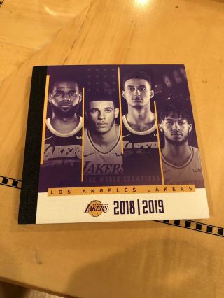2018 - 19 La Lakers Season Ticket Book 2 Seats Lebron’s Debut Full Book