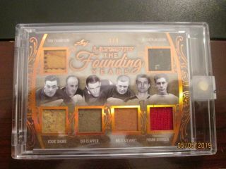 2018 - 19 Leaf Ultimate Hockey The Founding Years Six Vintage Relics 4/4 Look