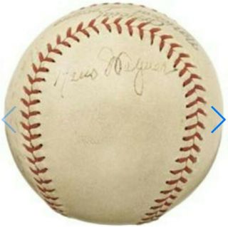 Honus Wagner Signed Autographed Baseball Pirates Team Similar Babe Ruth & Gehrig