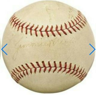 Honus Wagner Signed Autographed Baseball Pirates Team similar babe ruth & gehrig 3