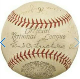 Honus Wagner Signed Autographed Baseball Pirates Team similar babe ruth & gehrig 4