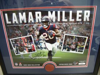 Houston Texans Autographed Framed Lamar Miller
