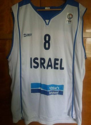Israel National Basketball Team Match Worn Jersey