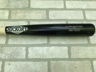 Mike Trout Game Mlb Baseball Bat Broken Cracked 34” Los Angeles Angels Mvp