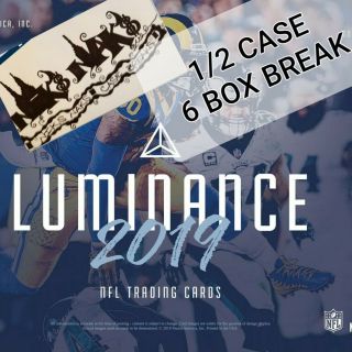 Kansas City Chiefs 2019 Luminance Football 1/2 Case 6 Box Break 1 Panini