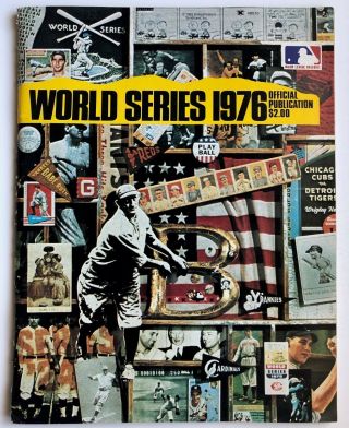 1976 Baseball World Series Program York Yankees Vs.  Cincinnati Reds