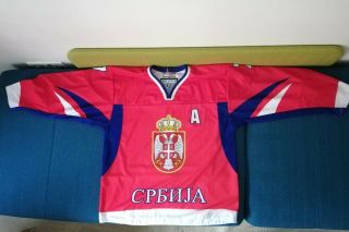 Serbia 2011 Tackla Match Worn Jersey Photo Matched