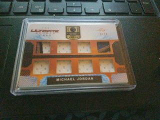 2019 Leaf Ultimate Sports Michael Jordan 8x Game - Patch 3/15