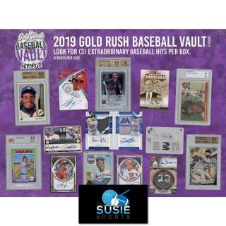 Chicago White Sox 2019 Gold Rush Baseball Vault Full Case 6x Break