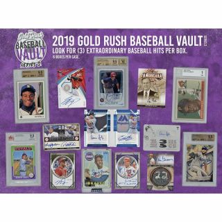 Chicago White Sox 2019 Gold Rush Baseball Vault Full Case 6x Break 2