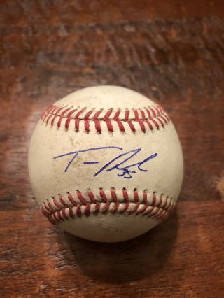 Tanner Roark Signed Official Major League Baseball Reds Nationals Proof Auto
