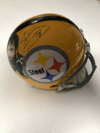 Alejandro Villanueva Signed Pittsburgh Steelers F/s Custom Painted Helmet