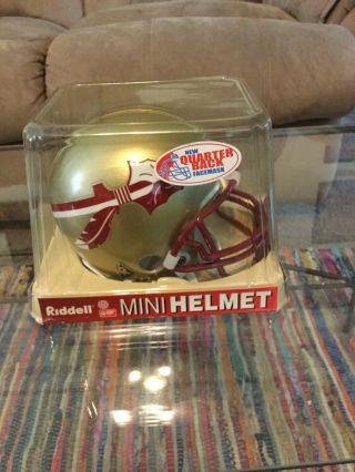 Florida State Seminole Riddell Mini Helmet Quarterback Facemask Edition
