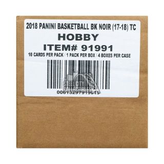 2017 - 18 Panini Noir Basketball Hobby 4 - Box Case